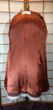 Load image into Gallery viewer, Massive Fox Fur Coat Brown Wool Coat Mod 60s Belted Silver Norwegian Fox Fur M/L