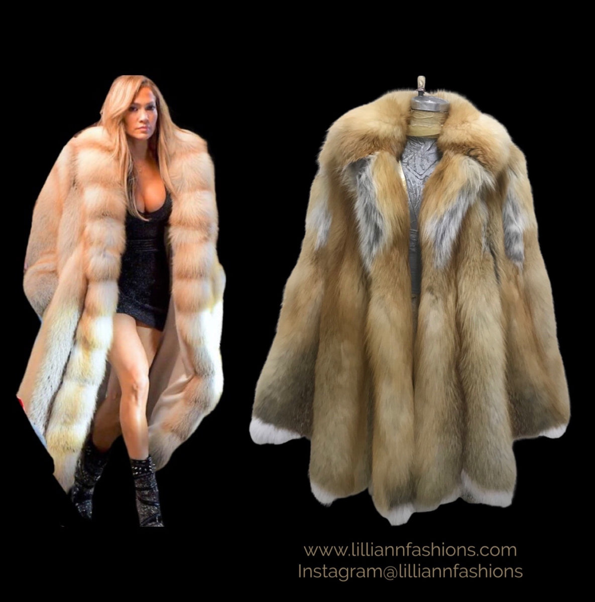 MEN - FULL LENGTH GOLDEN ISLAND FOX FUR