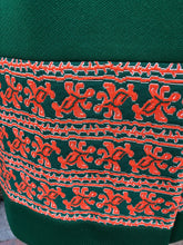 Load image into Gallery viewer, 60’s Green Embroidered Button Down Coat Dress