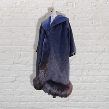 Load image into Gallery viewer, 60’s Vintage LIlli Ann Black Mohair Luxury Fox Fur Coat