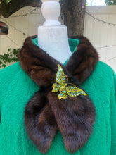 Load image into Gallery viewer, Vintage Women&#39;s Coat- 60s Lilli Ann Emerald Green Mink Wool Swing Coat One Size Fits All Mad Men
