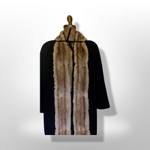 Load image into Gallery viewer, 40s Cashmere Fur Coat Film Noir Deco Tuxedo Honey Mink Coat, S/M/L Puff Shoulder