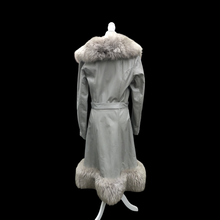 Load image into Gallery viewer, 70’s Vintage Coat Leather and Massive Sheepskin Trim Haight Ashbury Boho Princess Iconic Style