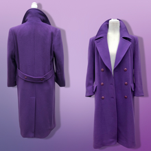 Load image into Gallery viewer, Vintage Purple Pendleton 100% Pure Virgin Wool Double Breasted Straight Fit Career Coat