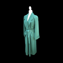 Load image into Gallery viewer, Vintage 80’s 90’s Green Jones New York Wool Trench Spy Full Length Coat Flexible Size