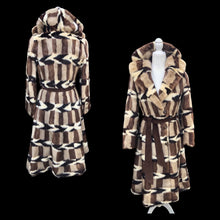 Load image into Gallery viewer, Vintage Incredible Intarsia Suede Master Craftsman Coat Puzzle Piece