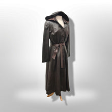Load image into Gallery viewer, Made in Italy— Italian Lamb Leather Hooded Trench Coat Couture Full Length