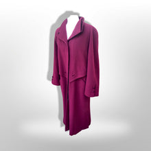 Load image into Gallery viewer, Vintage 80’s 90’s Coat Wool Purple Pink Double Collar Velvet Career Casual Loose Fit Coat