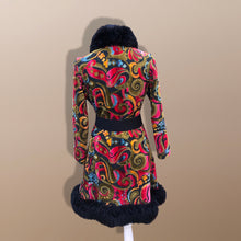 Load image into Gallery viewer, Vintage 70’s Coat Tapestry Needlepoint Carpet Haight Ashbury Boho Hippy Chic