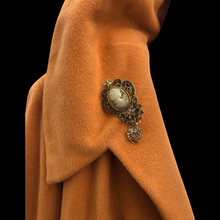 Load image into Gallery viewer, 60’s Vintage 100% Pure Cashmere Deep Yellow Mustard Swing or Wrap Coat