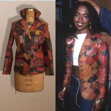 Load image into Gallery viewer, 70’s Vintage Patchwork Leather Jacket 38” Bust Boho Hippy Chic Short Leather Trench