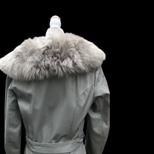Load image into Gallery viewer, 70’s Vintage Coat Leather and Massive Sheepskin Trim Haight Ashbury Boho Princess Iconic Style