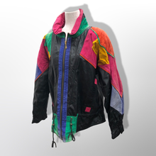 Load image into Gallery viewer, 80’s 90’s Leather ColorBlock Glam Jacket Motorcycle Style Arsenio Hall Punky Brewster Saved by the Bell Nostalgia