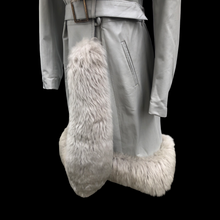 Load image into Gallery viewer, 70’s Vintage Coat Leather and Massive Sheepskin Trim Haight Ashbury Boho Princess Iconic Style