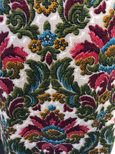 Load image into Gallery viewer, Vintage 60’s 70’s Tapestry Coat Carpet Floral Design Fall Colors