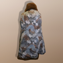 Load image into Gallery viewer, 70s Chevron Mink Fox Coat Fur Penny Lane Afghan Almost Famous Hippy Coat Norwegian Fox Boho Chic Patchwork Mink
