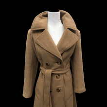 Load image into Gallery viewer, Vintage Pure Camel Hair Wool Coat Career Minimalist