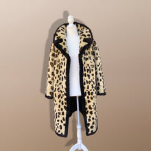 Load image into Gallery viewer, Vintage Sheepskin Dyed Spotted    Coat Boho Punk Perfect Gift Winter Fall Faux Leopard Print