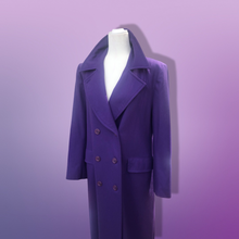 Load image into Gallery viewer, Vintage Purple Light 100% Virgin Wool Pendleton Loose Fit Casual Fit Career Coat