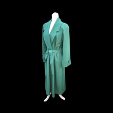 Load image into Gallery viewer, Vintage 80’s 90’s Green Jones New York Wool Trench Spy Full Length Coat Flexible Size