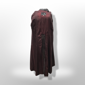Made in Italy— Italian Lamb Leather Hooded Trench Coat Couture Full Length