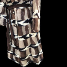 Load image into Gallery viewer, Vintage Incredible Intarsia Suede Master Craftsman Coat Puzzle Piece