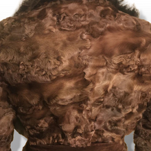 Load image into Gallery viewer, Vintage Coat 70’s Brown MASSIVE Shearling Curly Lamb White Couture Princess Boho Penny Lane Russian Princess Winter Fall Sumptuous Luxury