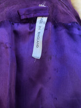 Load image into Gallery viewer, Vintage 70’s Collectible Lilli Ann Purple Suede and Massive Sheepskin Shearling Coat Penny Lane Almost Famous Princess Cut Fit and Flare Hippy Boho Chic Jessica Simpson