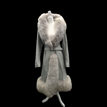Load image into Gallery viewer, 70’s Vintage Coat Leather and Massive Sheepskin Trim Haight Ashbury Boho Princess Iconic Style