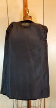 Load image into Gallery viewer, Vintage 30s 40s Coat- Velvet Black Embroidered Pink Beaded Film Noir Square Shoulders Angel Bell Sleeves Opera Valentine's Day Couture