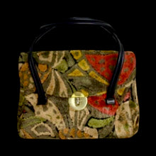 Load image into Gallery viewer, 70’s Vintage Coat Velvet Boho Lamb Shearling Tapestry Coat Gold Bergundy Brocade Carpet Hippy Royalty Penny Lane Almost Famous M Russian Princess matching purse