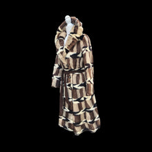 Load image into Gallery viewer, Vintage Incredible Intarsia Suede Master Craftsman Coat Puzzle Piece