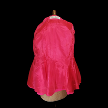 Load image into Gallery viewer, 60s Pink Lilli Ann Norwegian Fox Fur Coat Fit and Flare Neon Florescent Bright Pink Double Breasted Princess