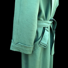 Load image into Gallery viewer, Vintage 80’s 90’s Green Jones New York Wool Trench Spy Full Length Coat Flexible Size