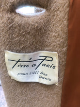 Load image into Gallery viewer, Vintage Women's Coat- 60s Lilli Ann Camel Tan Color  Luxury Mink Wool Swing Coat One Size Fits All Mad Men Style