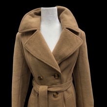 Load image into Gallery viewer, Vintage Pure Camel Hair Wool Coat Career Minimalist
