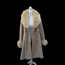 Load image into Gallery viewer, Vintage 70’s Camel Wool and Sheepskin Princess Coat