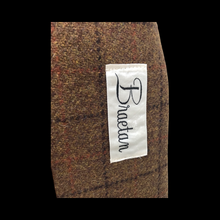 Load image into Gallery viewer, Tweed Plaid Wool Army Green Wrap Coat With Shearling Collar