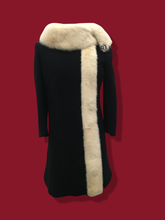 Load image into Gallery viewer, 60’s Mod Tuxedo Pearl Mink Piano Key Coat Mad Men Totally 60’s