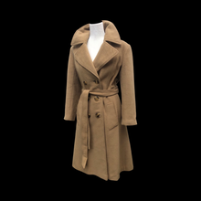 Load image into Gallery viewer, Vintage Pure Camel Hair Wool Coat Career Minimalist