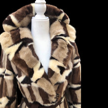Load image into Gallery viewer, Vintage Incredible Intarsia Suede Master Craftsman Coat Puzzle Piece