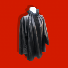 Load image into Gallery viewer, Vintage 80’s 90’s Italian Suede Leather Black Coat