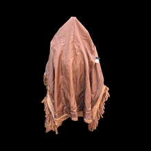 Load image into Gallery viewer, Vintage Fringe Suede and Fur Western Duster Coat Native Southwestern Cowgirl Boho Bohemian Fashion
