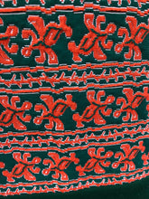 Load image into Gallery viewer, 60’s Green Embroidered Button Down Coat Dress