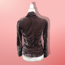 Load image into Gallery viewer, Vintage 90’s Embroidered Floral Velvet Silk Jacket Blazer Spring
