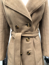 Load image into Gallery viewer, Vintage Pure Camel Hair Wool Coat Career Minimalist
