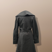 Load image into Gallery viewer, Italian Leather Brown Full Length Leather Coat Fit Flare