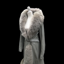 Load image into Gallery viewer, 70’s Vintage Coat Leather and Massive Sheepskin Trim Haight Ashbury Boho Princess Iconic Style