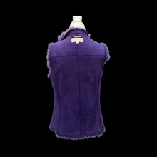 Load image into Gallery viewer, Michael Kors Purple Suede and Shearling Vest Reversible