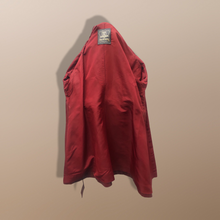 Load image into Gallery viewer, 70’s Vintage Bergundy Leather Jacket Trench Style
